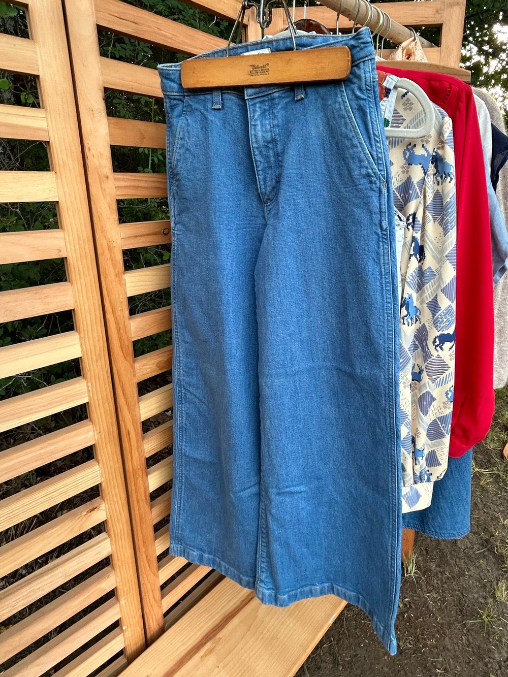 Wrangler Women’s Bare Back High Rise Trouser Original Rinse Light Wash VTG 70s